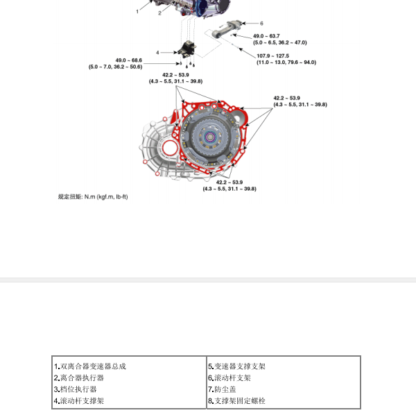 2015年现代途胜离合器执行器资料