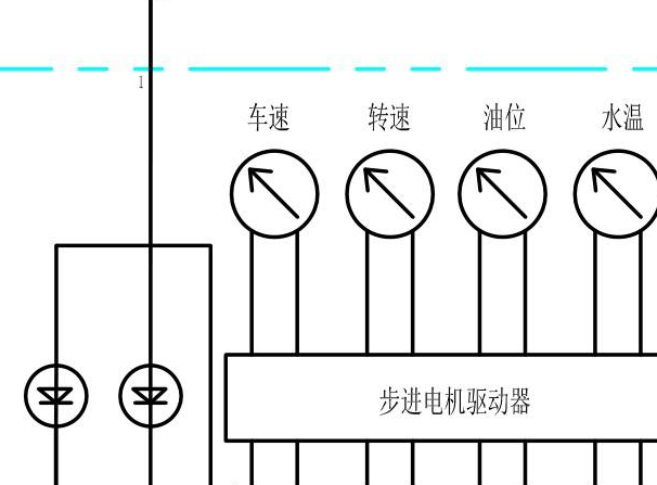 2015-2016年昌河福瑞达M50 水温表电路图