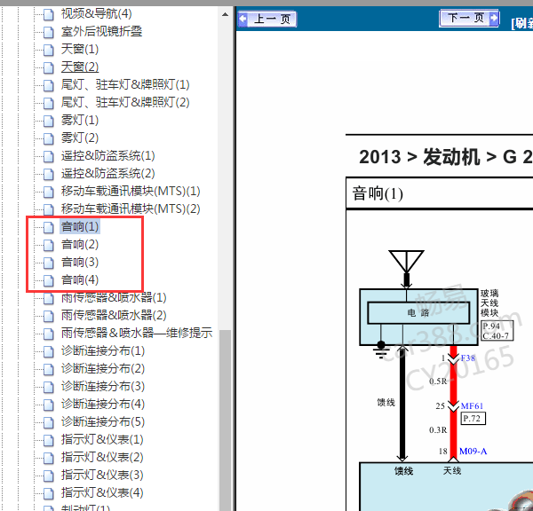 2013年起亚K5音响电路图