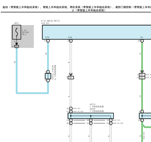 2020年丰田奕泽智能钥匙电路图