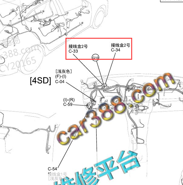 2017年马自达昂克赛拉数据连接器2位置.