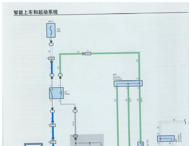 丰田RAV4智能钥匙电路图