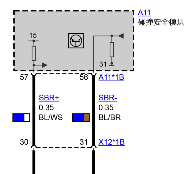 2020年宝马325LI气囊电路图