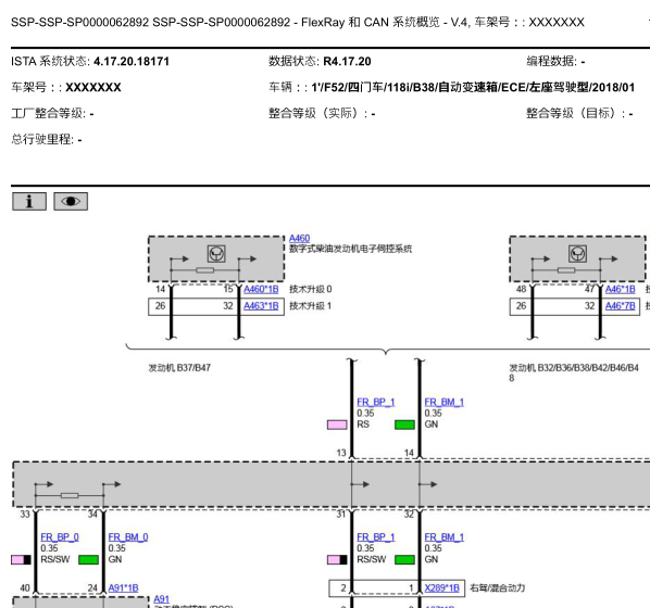 2018年宝马118I网络通讯电路图