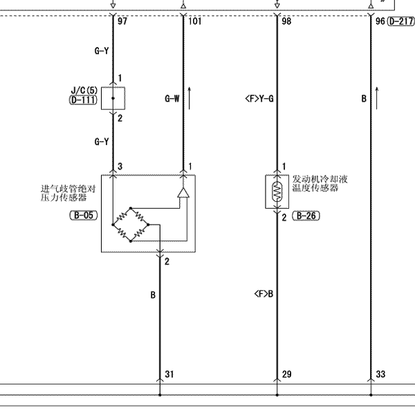 2008年帕杰罗水温传感器电路图