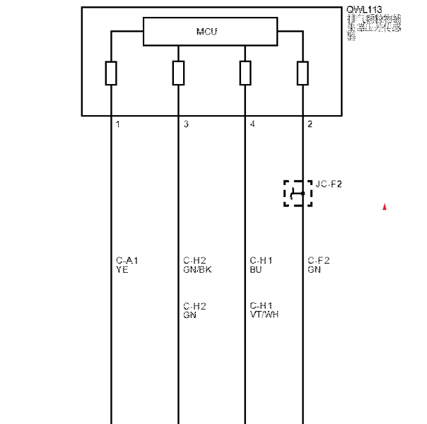 2020年宝骏RC-5 发动机压差传感器电路图