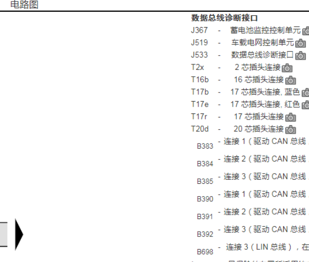 18年奥迪Q5网关电路图