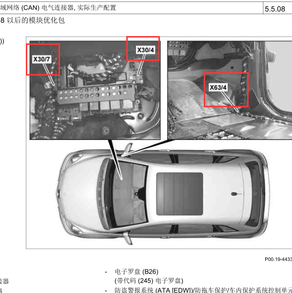 2008年奔驰B200位置
