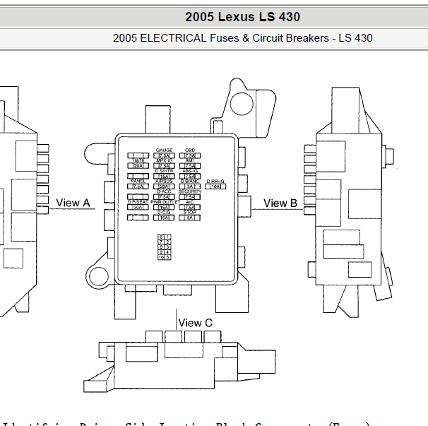 2005年雷克萨斯LS430 保险资料