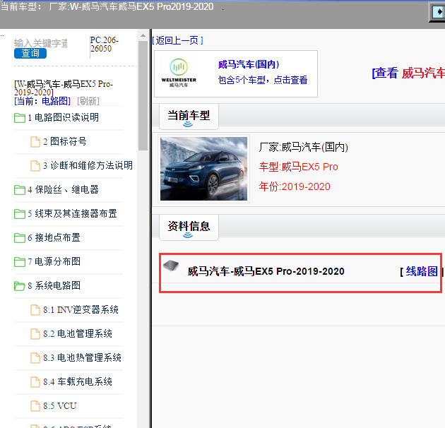 威马汽车-威马EX5 Pro-2019-2020[ 线路图 ]