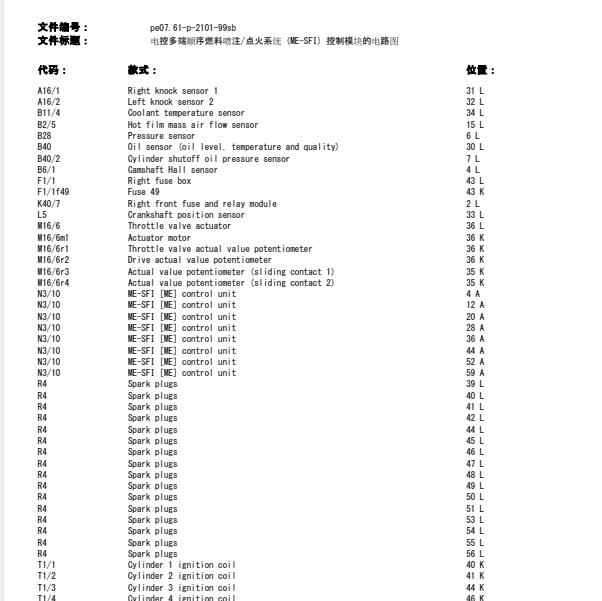 2005年奔驰S350发动机电路图