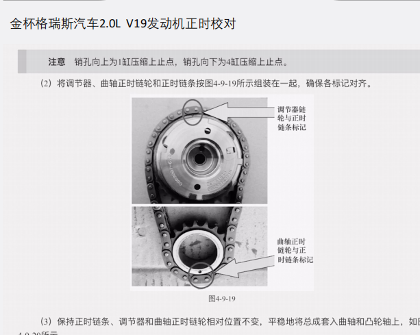金杯阁瑞斯V19发动机正时