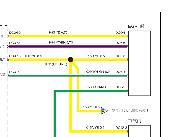 江铃JX4D24A5L发动机电路图