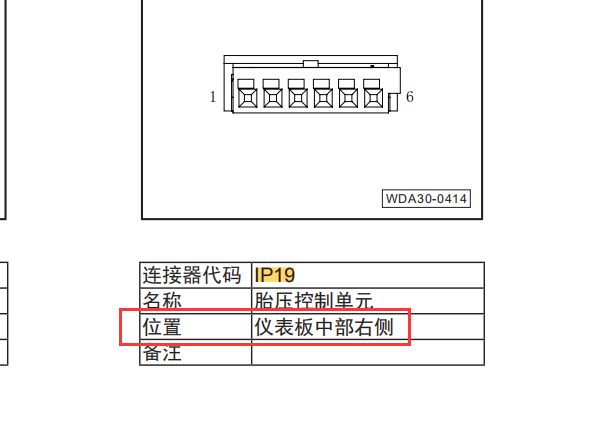 2017-2018年传祺GS8胎压模块位置