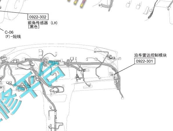 14年阿特兹驻车雷达位置图