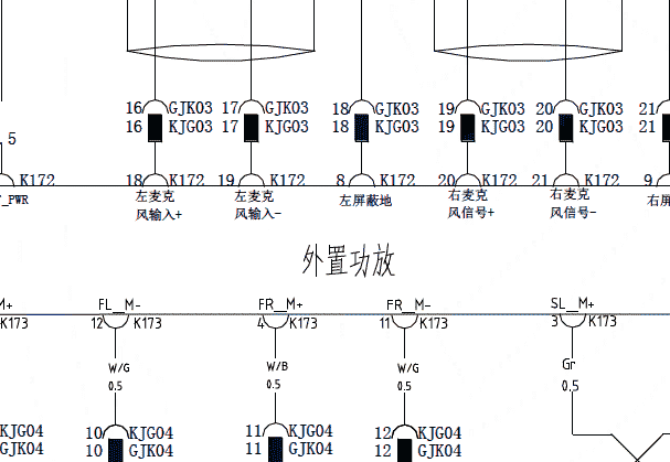 2018年比亚迪唐外置功放电路图