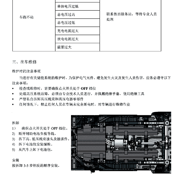 2019年瑞驰EC35动力电池维修手册