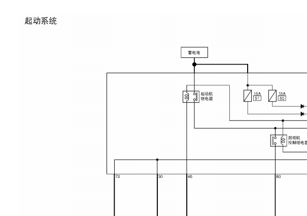 2013-2014年日产贵士起动机电路图