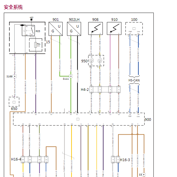 18年观致5气囊电路图