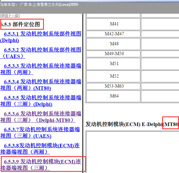 2009年雪佛兰乐风发动机电路图