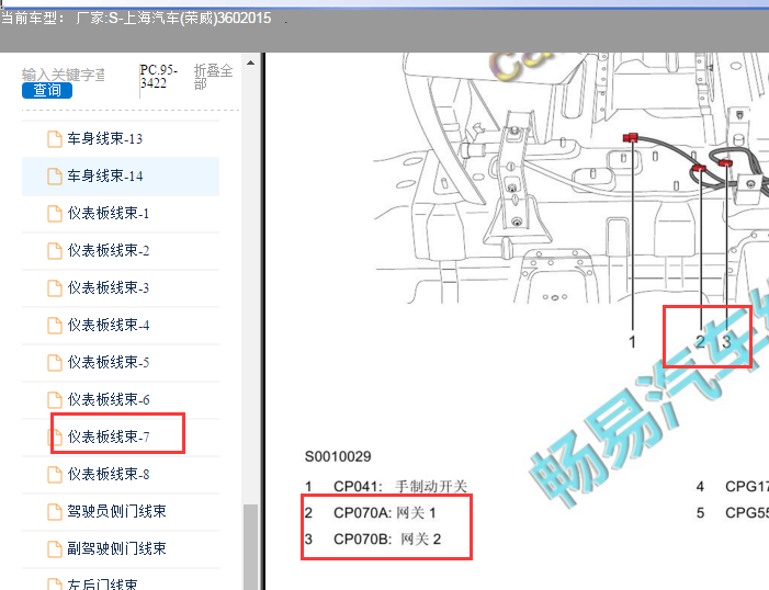 2015年荣威360 网关模块位置