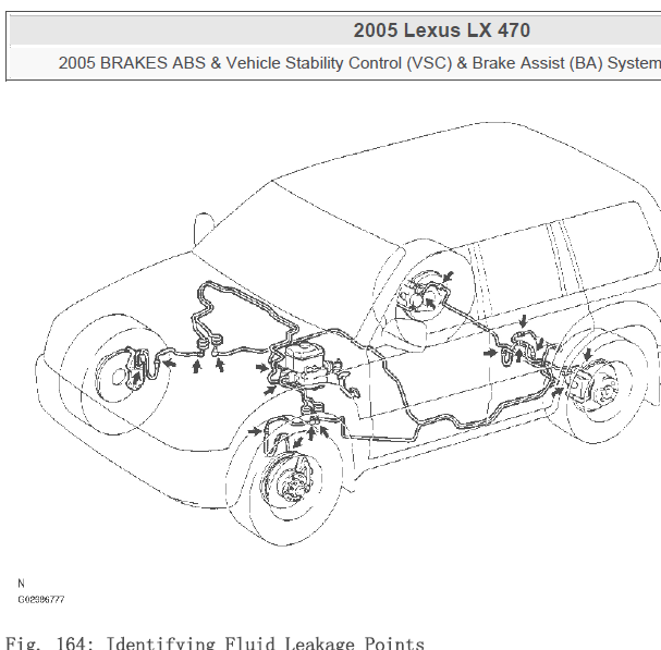 2005年雷克萨斯LX470 ABS维修手册
