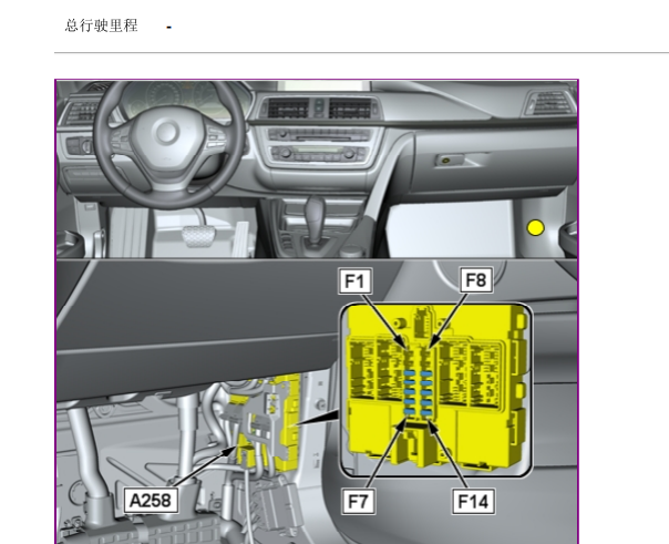 2015年宝马X5 网关和便捷电脑位置和天窗资料