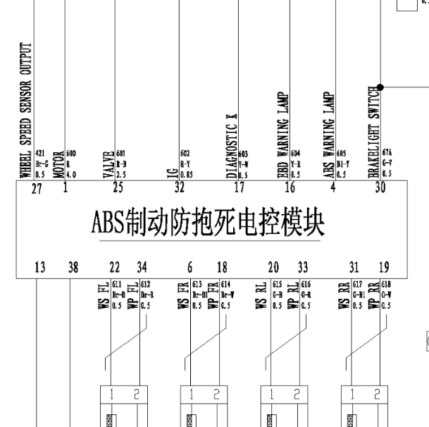 2008年长城炫丽ABS电路图