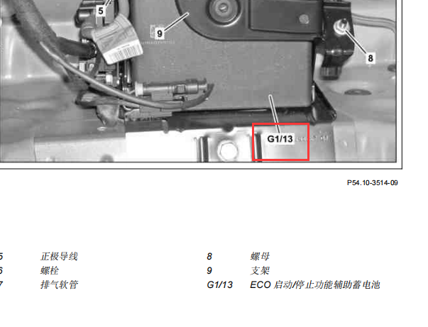 2007年奔驰S350L 附加蓄电池位置