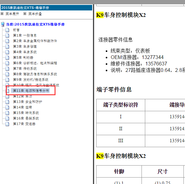 2015年凯迪拉克XTS车身针脚
