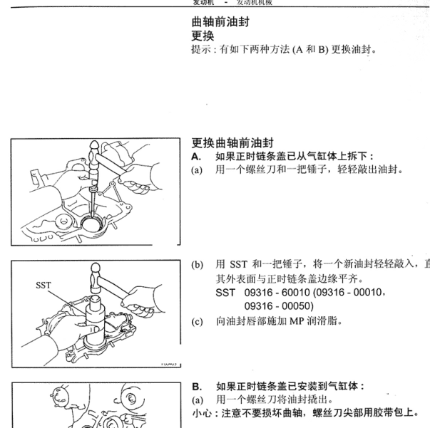 丰田1FZ发动机维修手册