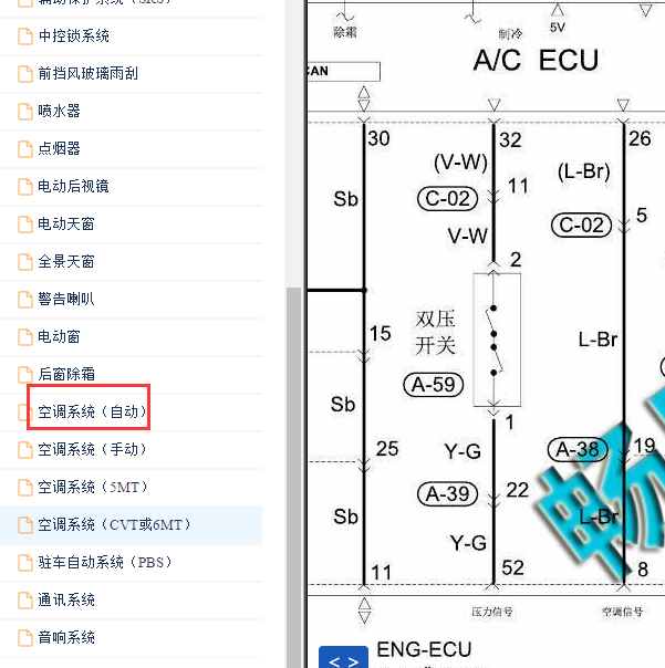 2016-2017年东南DX3 空调电路图