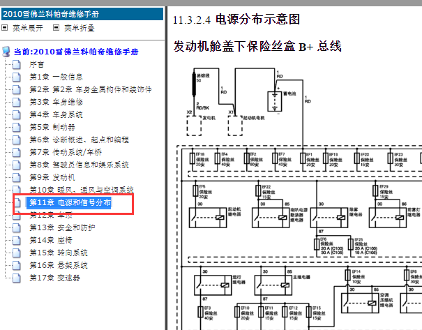 2010年雪佛兰科帕奇保险丝电路图
