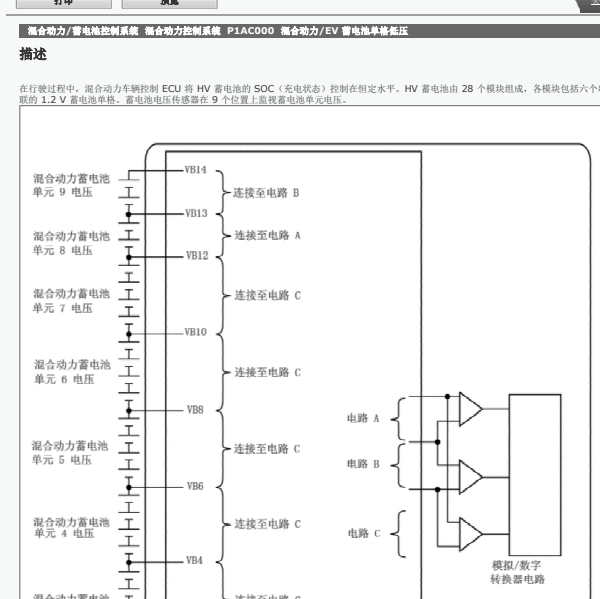 2016年丰田卡罗拉P1AC000故障码解析