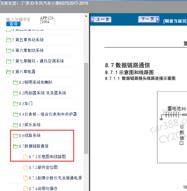 2017年东风小康K07s网络电路图