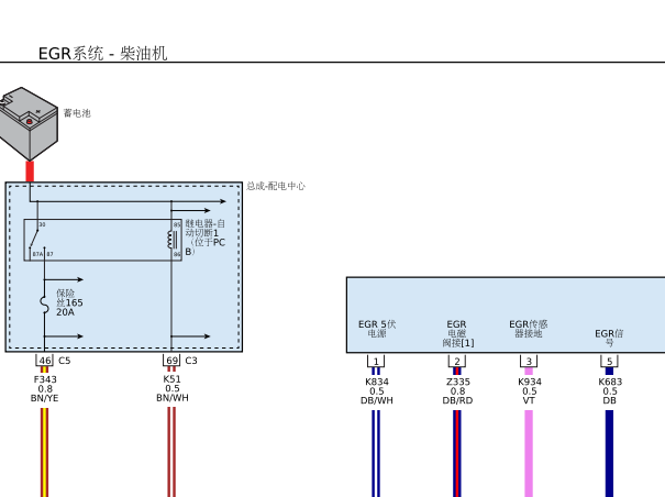 2014年道奇酷威发动机电路图