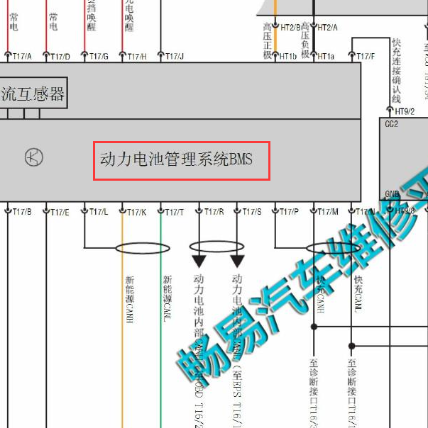 2014-2016年北汽E150 EV  BMS电路图.
