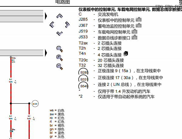 2011年大众帕萨特网络通讯电路图