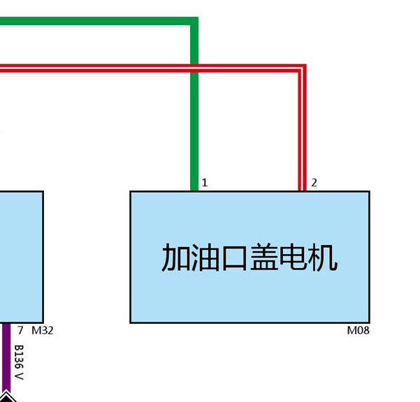 2019年哈佛F7油箱盖锁电路图