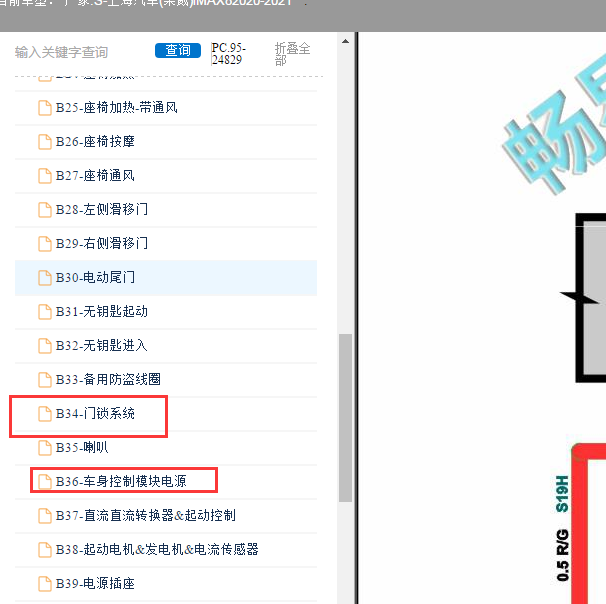 2020-2021年荣威iMAX8 车身电路图