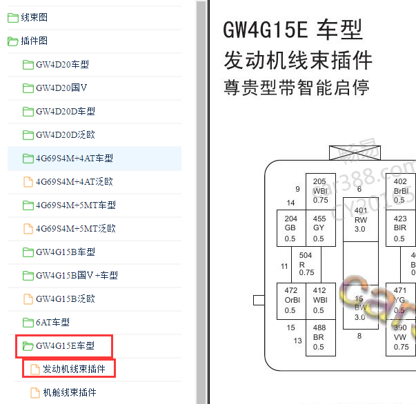 2016年哈弗H6发动机针脚