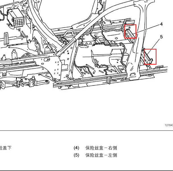 2006年凯迪拉克SRX 保险盒位置.