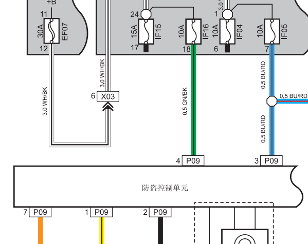 2012年长安欧诺防盗电路图