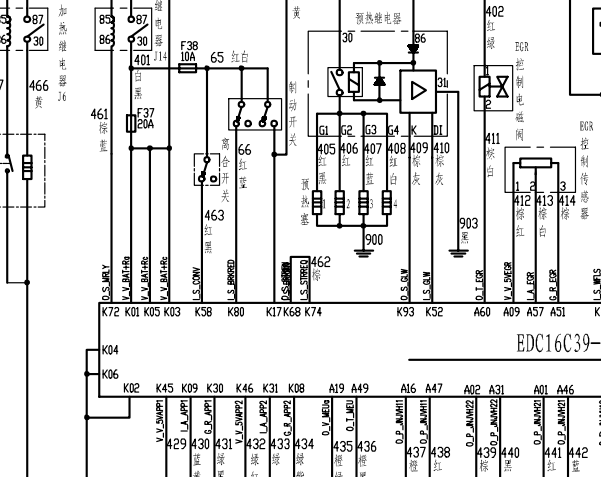 长城H3 GW2.5TCI发动机电路图