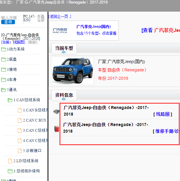 2017-2018吉普自由侠全车资料
