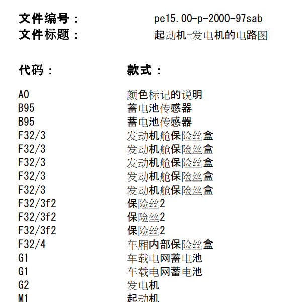 2007年奔驰S600起动机电路图