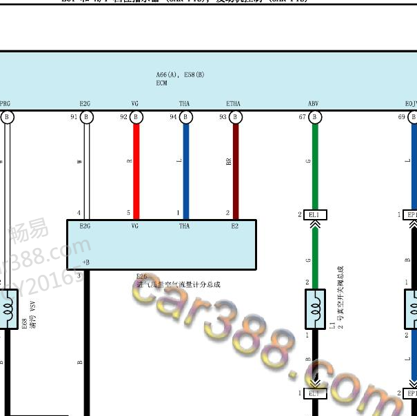 2017-2019年 丰田皇冠8AR发动机电路图