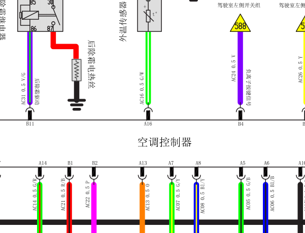 君马SEEK5空调电路图