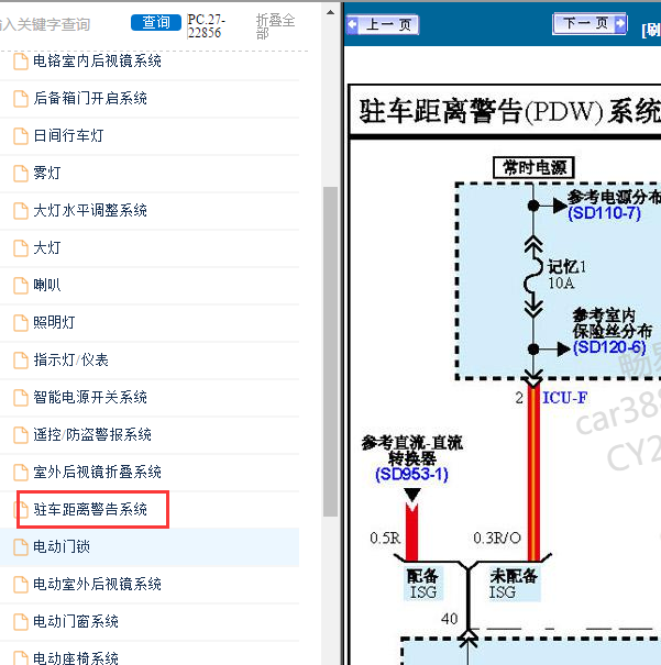 2019年起亚智跑雷达电路图