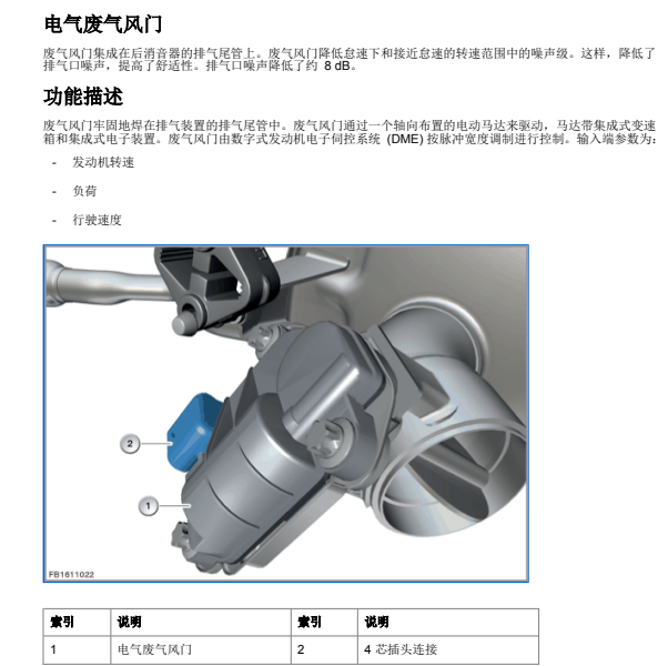 2011年宝马528LI发动机废气风门位置